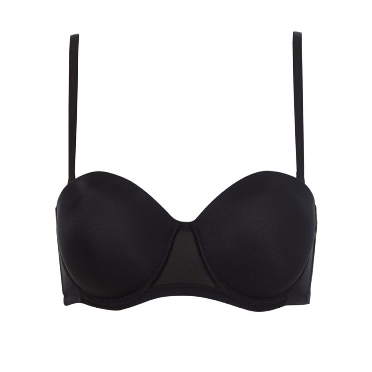 LORMAR Fascia Pura Reggiseno Donna Fascia balconcino  con Ferretto (Coppa B - C)