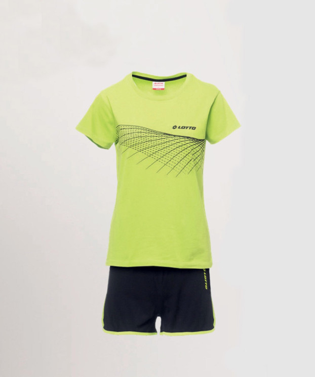 Pigiama Donna Corto in Cotone Estivo Mezza Manica LOTTO LP5196