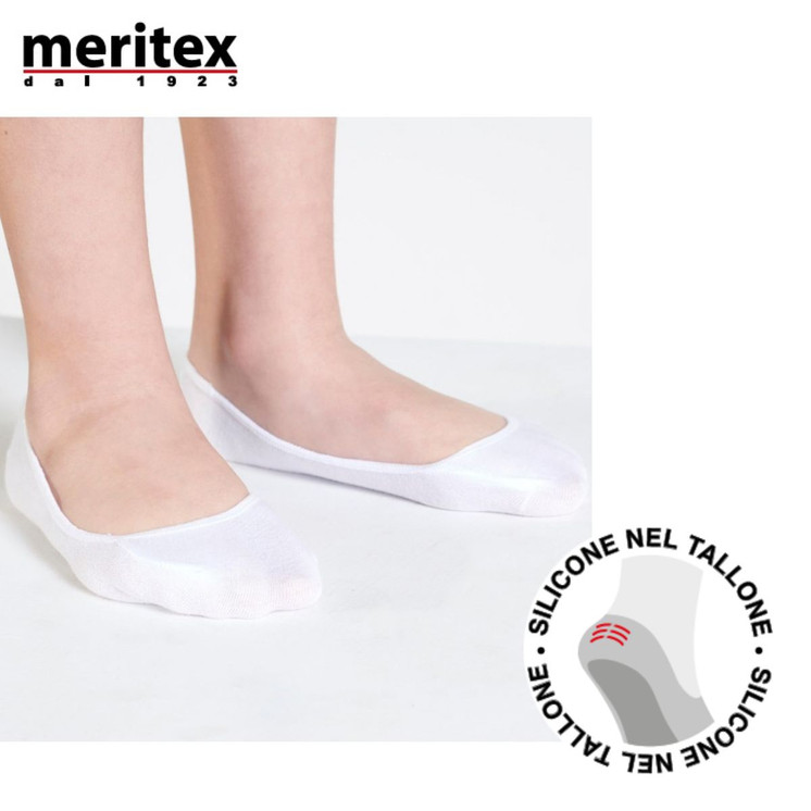 3 PAIA SALVAPIEDE IN COTONE FILO DI SCOZIA BAMBINO/A 7654 MERITEX