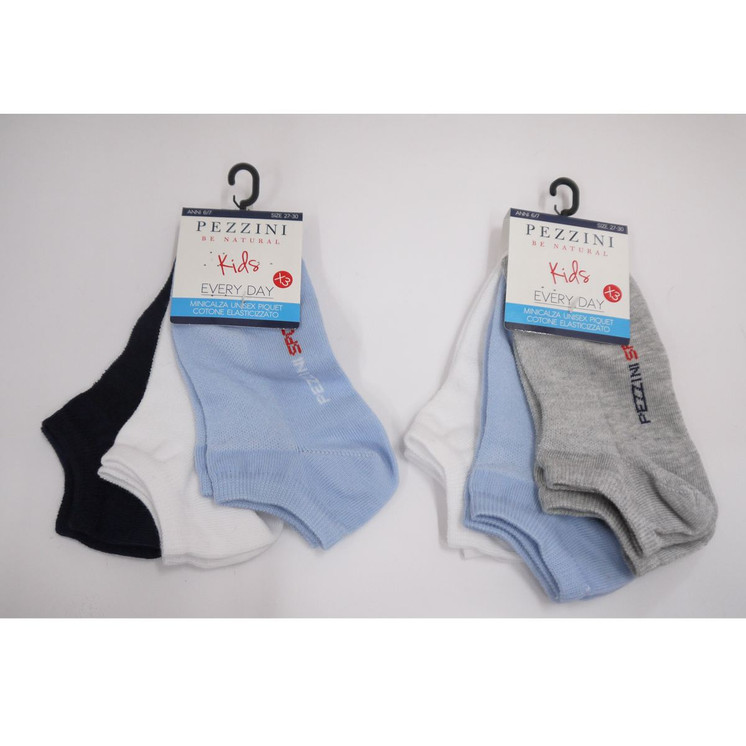 12paia MINICALZA UNISEX KIDS COTONE ELASTICIZZATO CP101 PEZZINI