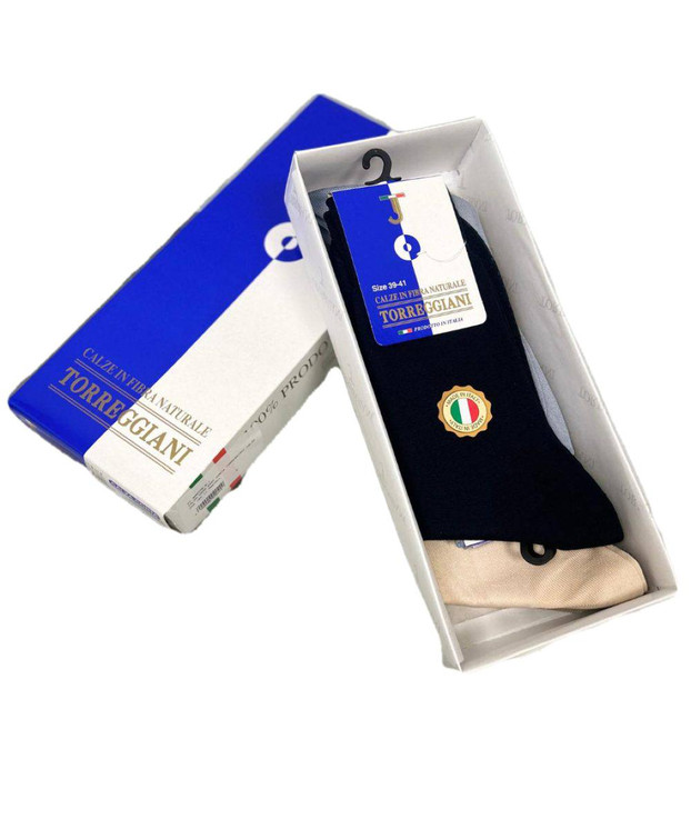 6 paia Calza Lungo Uomo in filo di scozia 241 Torreggiani Made in Italy