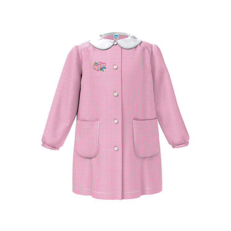 Grembiule Asilo Bambina con bottoni e ricamo 33GR4033 SIGGI
