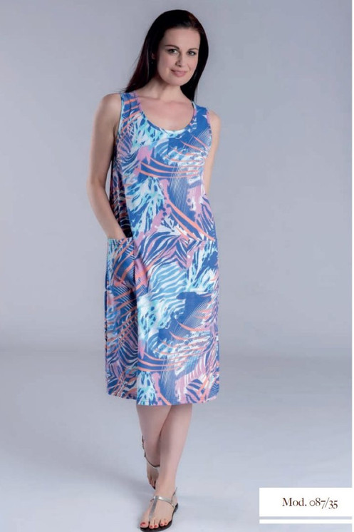 Abito Vestaglietta Donna 100% Cotone AERTRE – Eleganza e Comfort Made in Italy 087