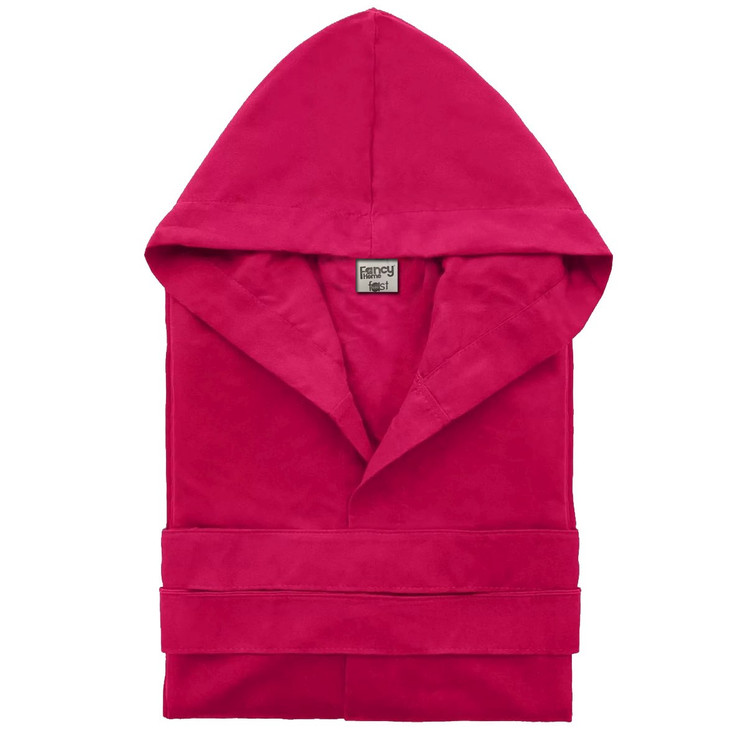 Accappatoio Adulto in microfibra con cappuccio e cintura Fancy Home