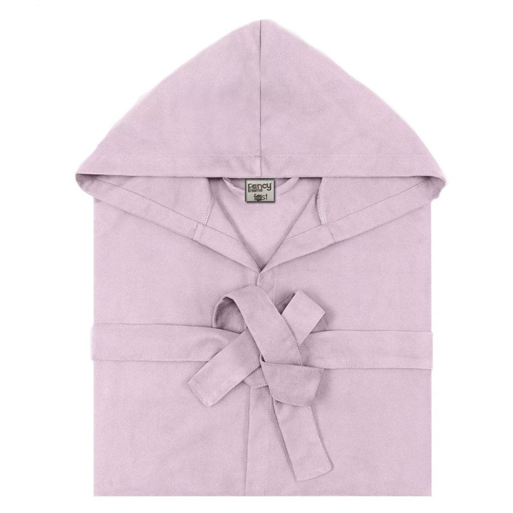 Accappatoio Adulto in microfibra con cappuccio e cintura Fancy Home