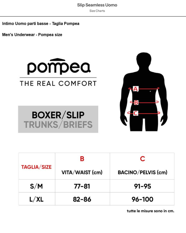 Slip Uomo senza cuciture Cotton Pompea