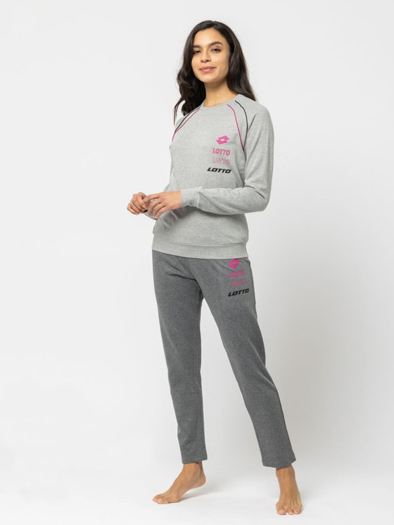 Pigiama donna lungo felpato serafino LP6103 LOTTO