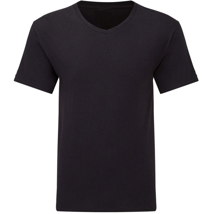 Maglia mezza manica uomo scollo a V in cotone bielastico Lotto LT1011