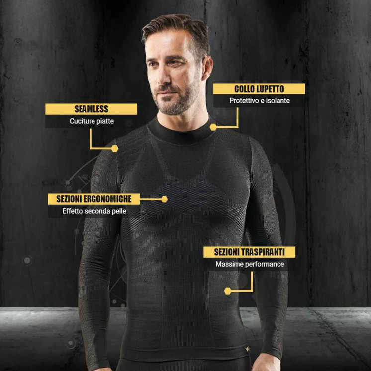 Maglia lupetto Ragazzo tecnica in fibra DRYARN WRK 382