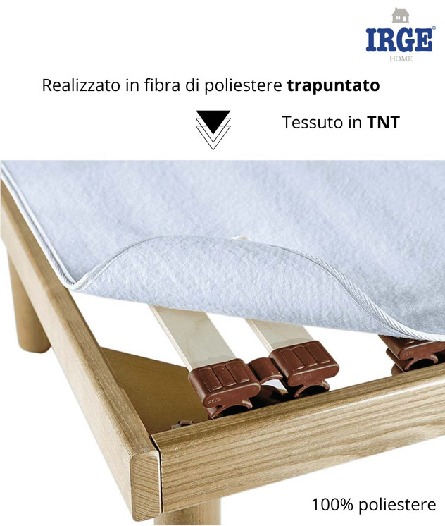 Irge Coprirete Matrimoniale fibra di poliestere trapuntato 2 piazze made in Italy
