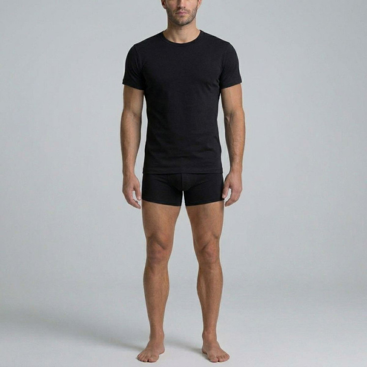 Maglia mezza manica uomo girocollo in cotone LT1114 LOTTO