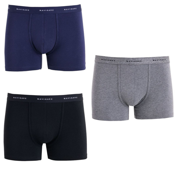3 pezzi Boxer uomo in cotone elasticizzato  103T NAVIGARE