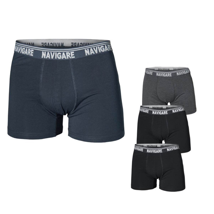 Navigare (4 pezzi) Boxer uomo Taglie forti in cotone elasticizzato 573EB