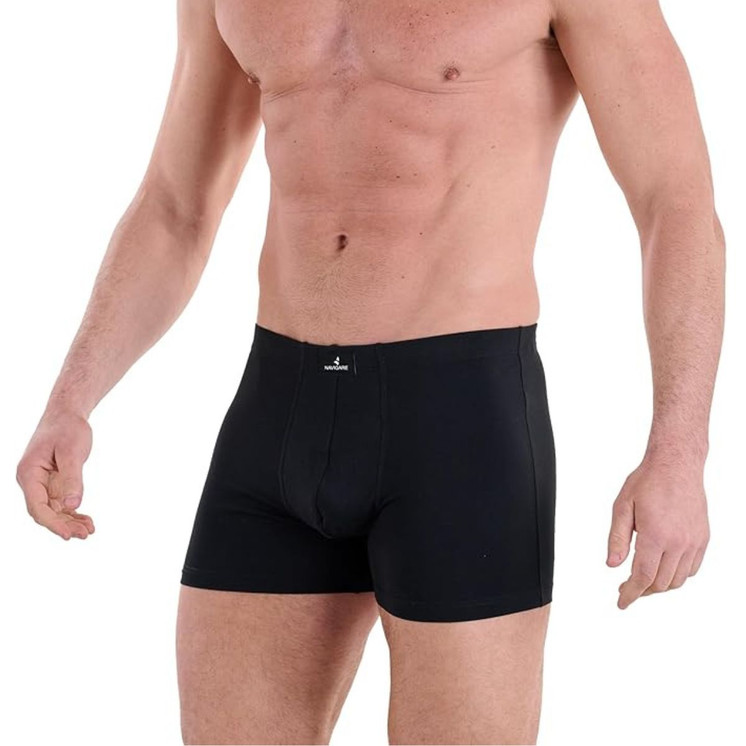 4 Boxer uomo in cotone elasticizzato elastico interno 573B TG.8/10 NAVIGARE