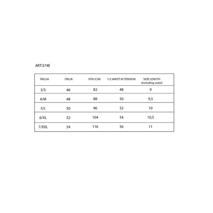 4 Slip uomo in cotone elasticizzato elastico esterno 574EB TG.8/10 NAVIGARE