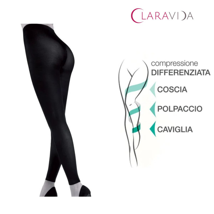 Claravida Pantacollant preventivo Compressione Graduata 100 Denari 14-16 mmHg