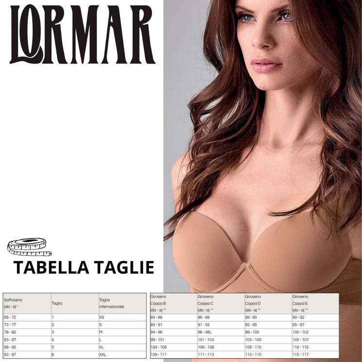 Reggiseno microfibra con imbottitura PLUNGE EXTRA 1907 LORMAR