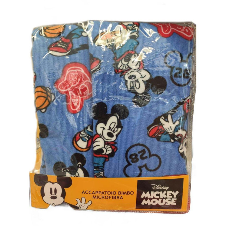 Accappatoio bambino in microfibra Mickey WB7033 Ellepi