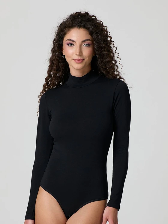 Body Donna Lupetto Manica Lunga Jadea 4153 in Cotone Elasticizzato