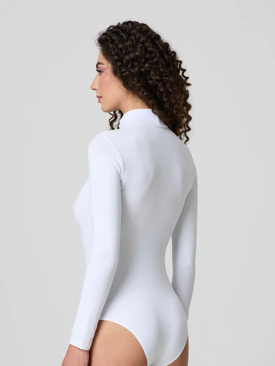 Body Donna Lupetto Manica Lunga Jadea 4153 in Cotone Elasticizzato