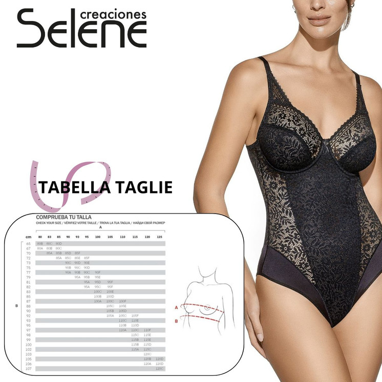 Body Graziella in Pizzo con Ferretto – Elegante e Confortevole, Coppa C Selene