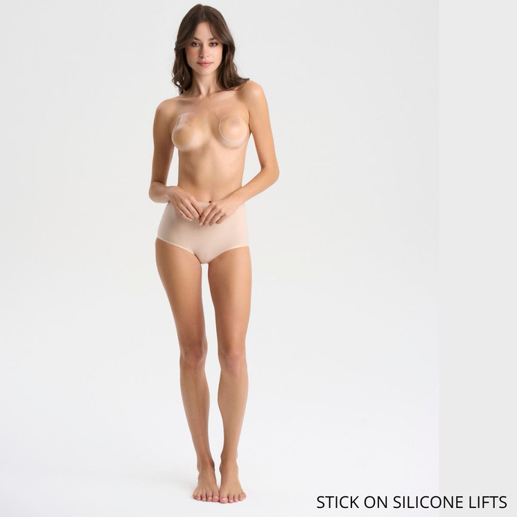 Coppe adesive in silicone senza spalline e senza schienale Nude Intimetes