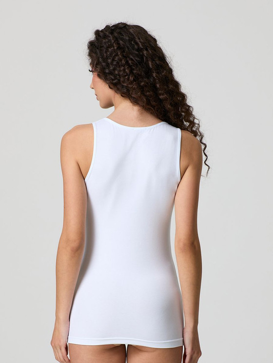 Jadea 4182 Canotta Donna Spalla Larga in Cotone Elasticizzato