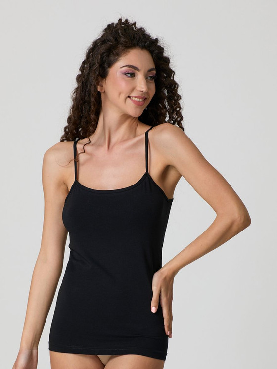 Jadea 4179 Top Canotta Donna in Cotone Modal con Spalline Sottili