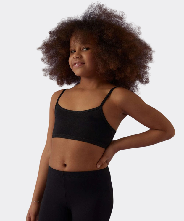 JADEA Brassiere bambina in cotone modal con bretelle sottili 175
