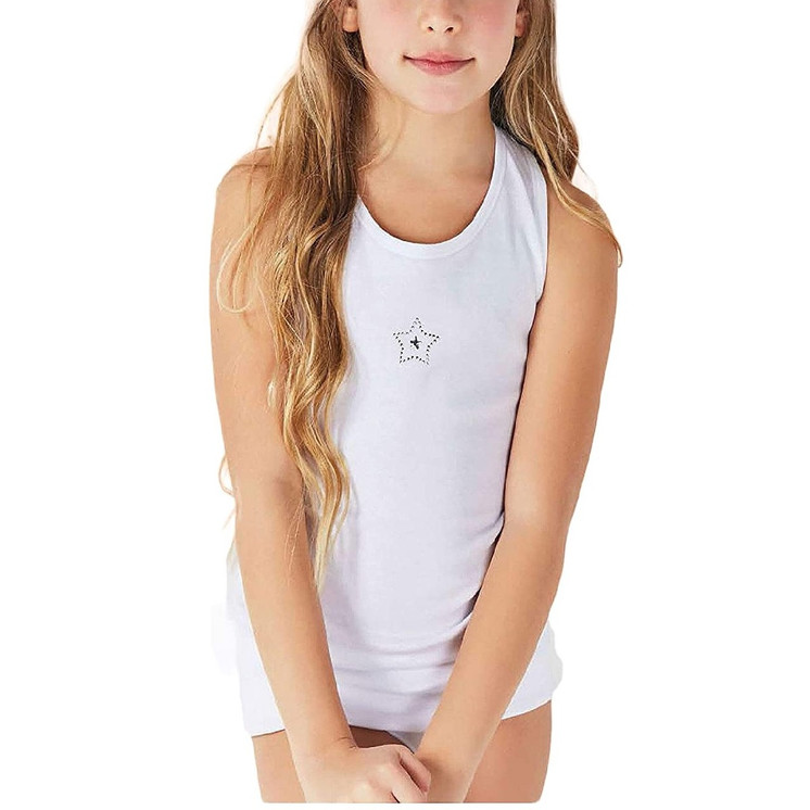 3 Pezzi Canotta Bambina Spalla Larga Jadea 350 in Caldo Cotone