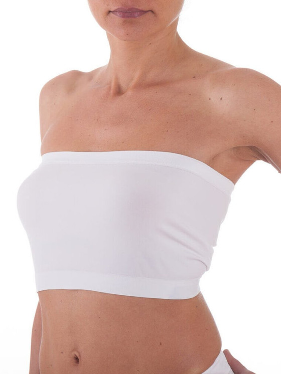 BELLISSIMA Reggiseno Fascia Donna Top in Microfibra Sottogiacca 081