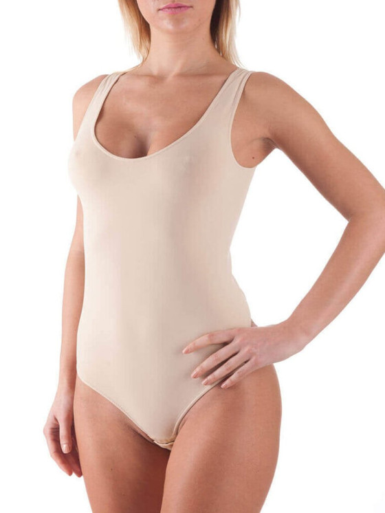Body Canotta Spalla Larga 090 Bellissima in Microfibra Elasticizzata