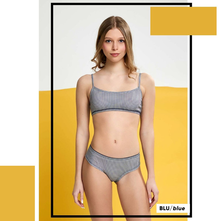 Coordinato ragazza brassiere+slip in cotone M4820 JADEA