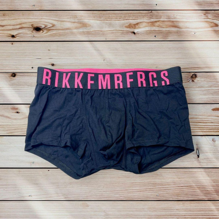 3 Boxer uomo in cotone elasticizzato logo fluo BIKKEMBERGS