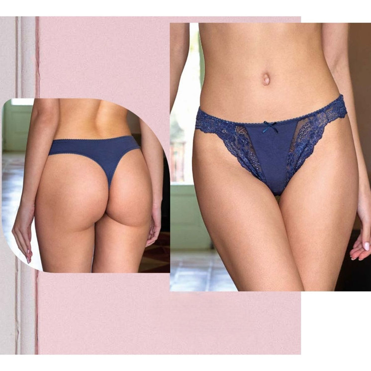 6 pezzi Perizoma donna realizzato in morbido cotone elasticizzato M6568 JADEA