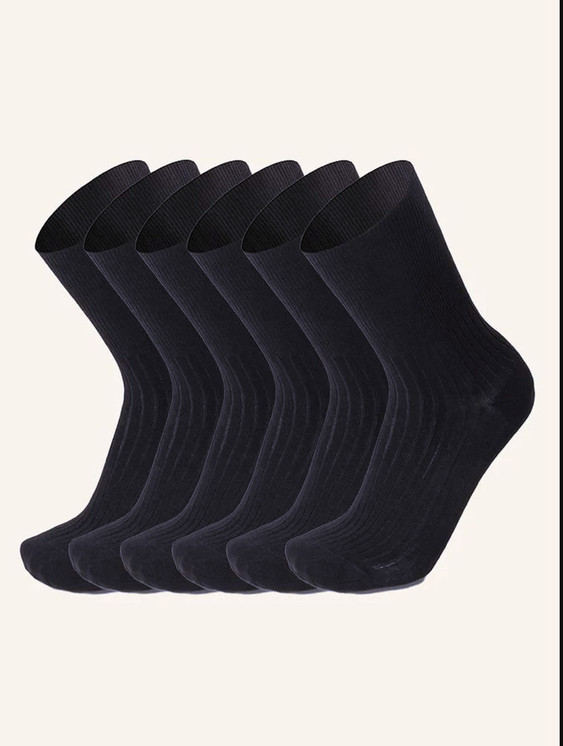 6 Paia Calza Sanital Corta Misto Lana Uomo Prisco Made in Italy