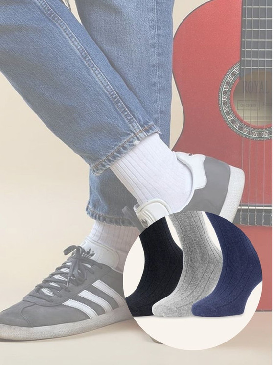 6 Paia Calza Sanital Corta Misto Lana Uomo Prisco Made in Italy