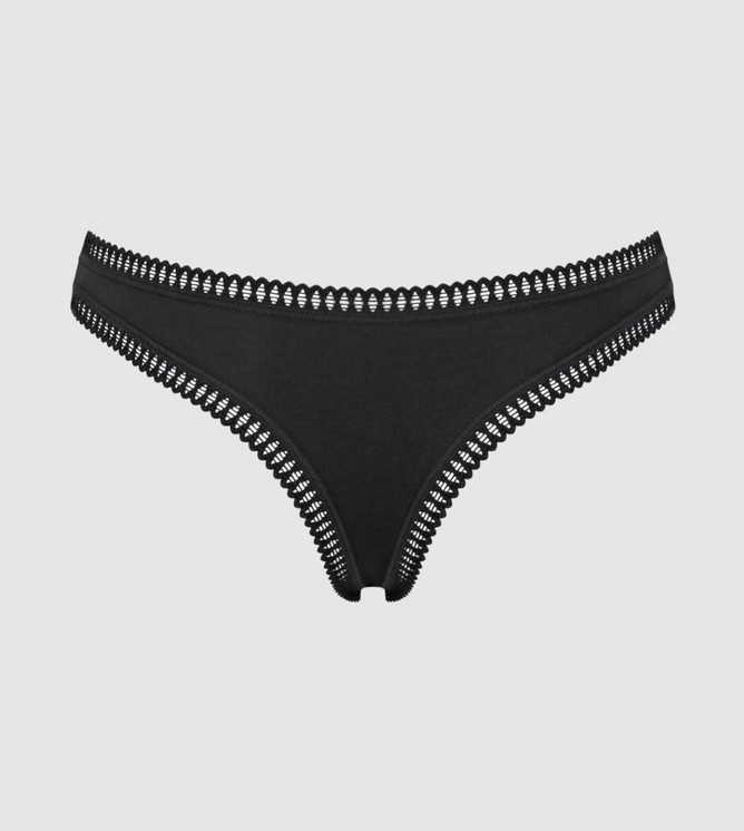 3pz Tanga donna in cotone,inserti in pizzo elasticizzato Go Crush STRING SLOGGI