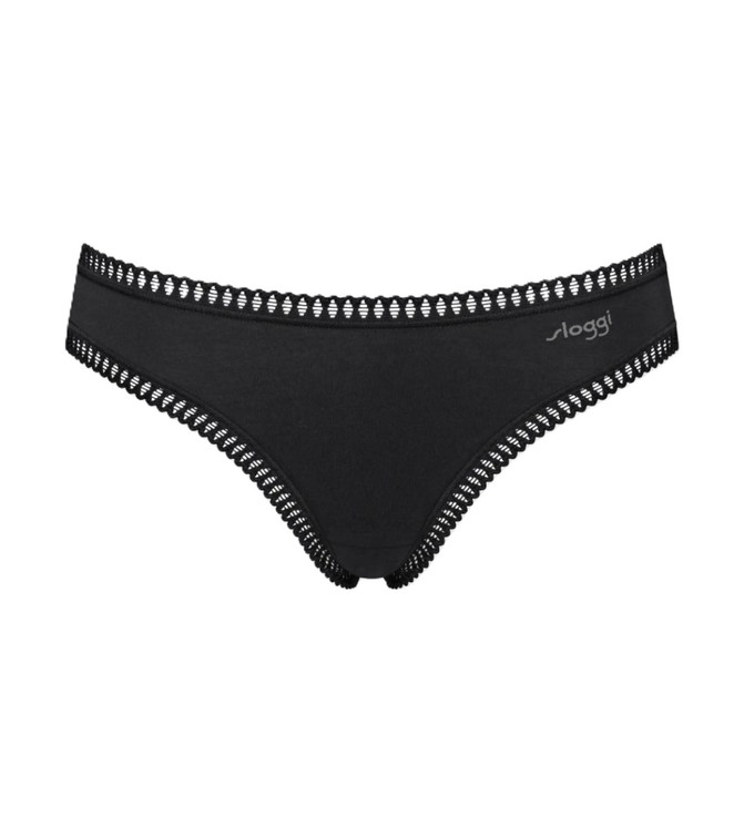 3pz Slip mini donna in cotone,inserti in pizzo elasticizzato GoCrush Mini SLOGGI