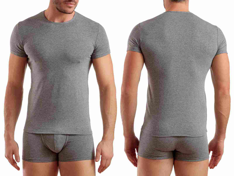 3 Maglie Girocollo Manica Corta Uomo in Cotone Elasticizzato Enrico Coveri ET1000