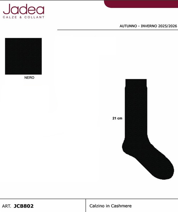 6 Paia Calza Donna corta in Cashmere JCB802 JADEA