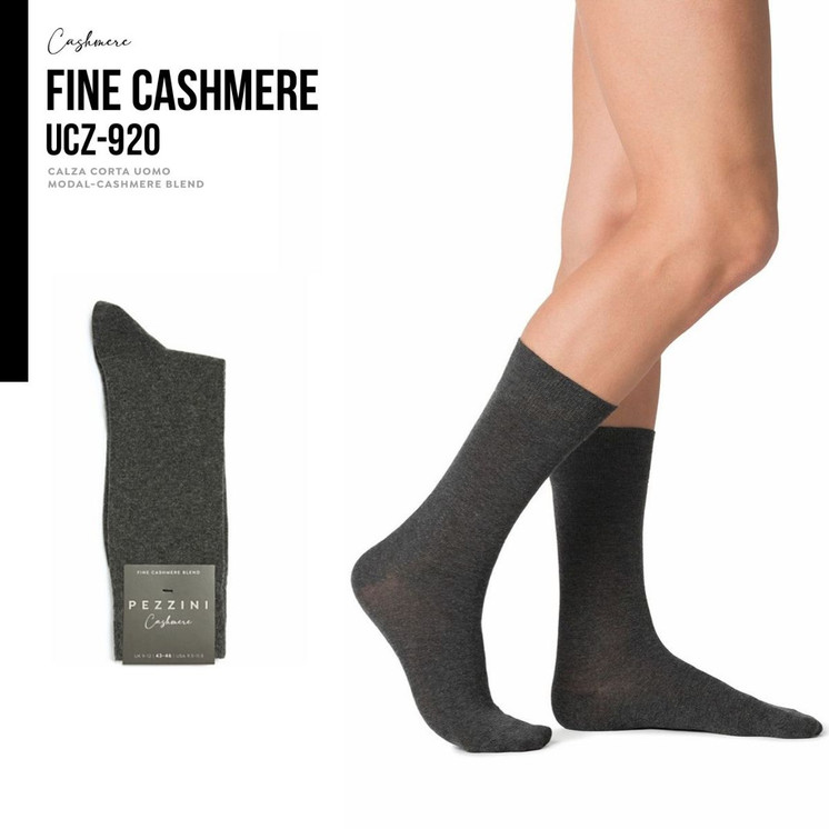6 Paia Calza corta uomo in modal e cashmere UCZ-920 PEZZINI