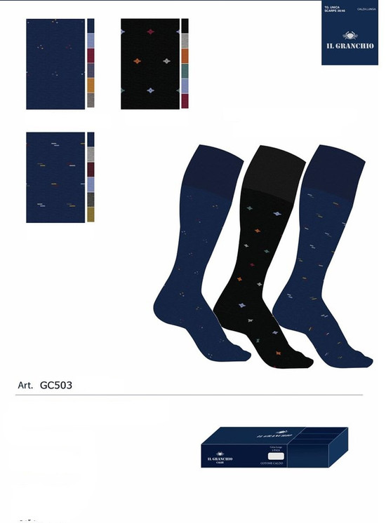 3 paia Calza Corta Uomo in caldo cotone GC503 Il Granchio