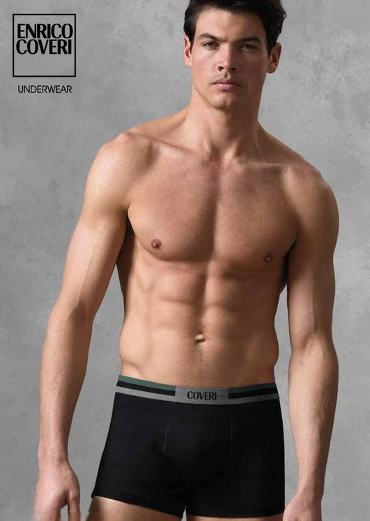 Enrico Coveri EB1312 Boxer Uomo Cotone Elasticizzato - 6 Pezzi