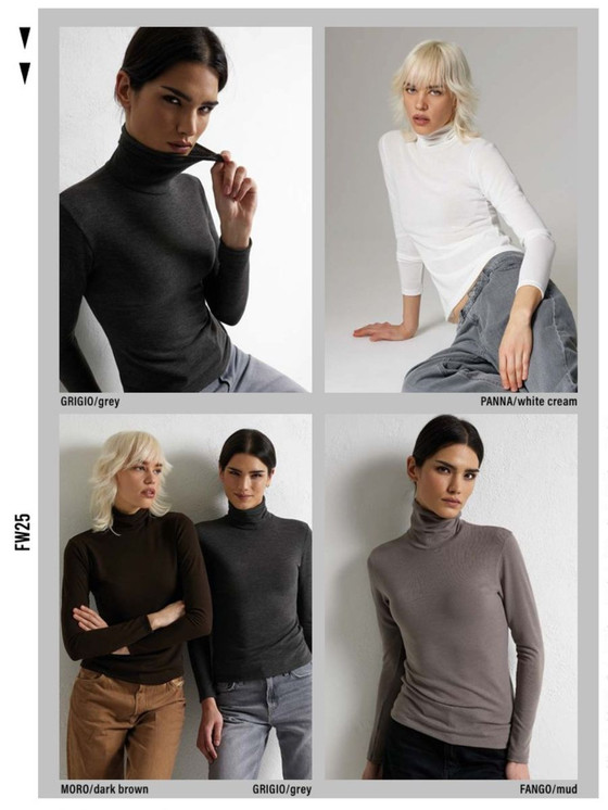 Jadea Dolcevita donna manica lunga in maglina invernale 4861