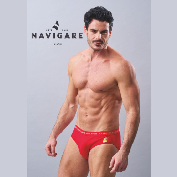 6 Slip Uomo Christmas in cotone elasticizzato NAVIGARE