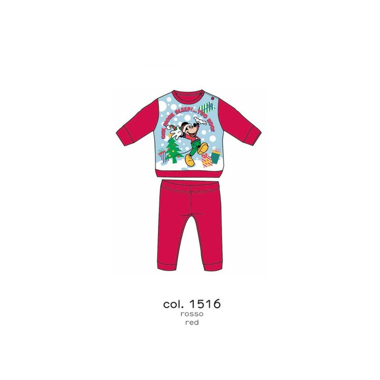 Pigiama Natalizio neonato/a in cotone felpato WI 4282 ELLEPI
