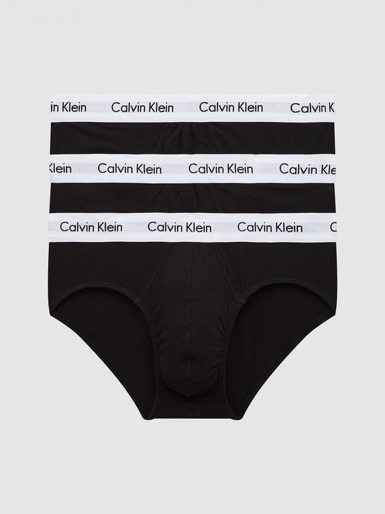 Calvin Klein (3 pezzi) Slip Uomo Cotone Elasticizzato U2661G