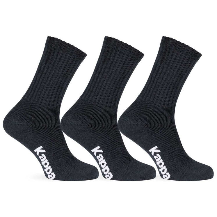 Tripack Calza sportiva da uomo realizzata in maglia spugna di cotone KAPPA K1009