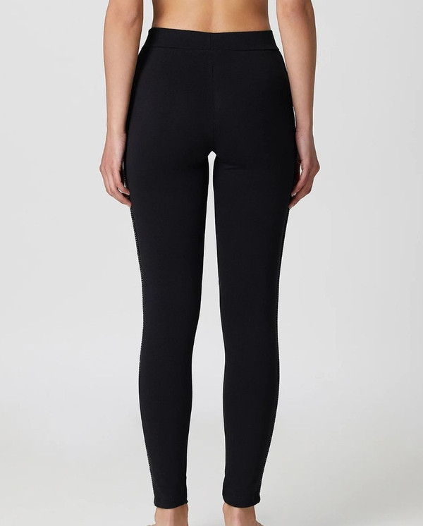 Leggings in cotone elasticizzato con fascia glitter 4829 Moda JADEA